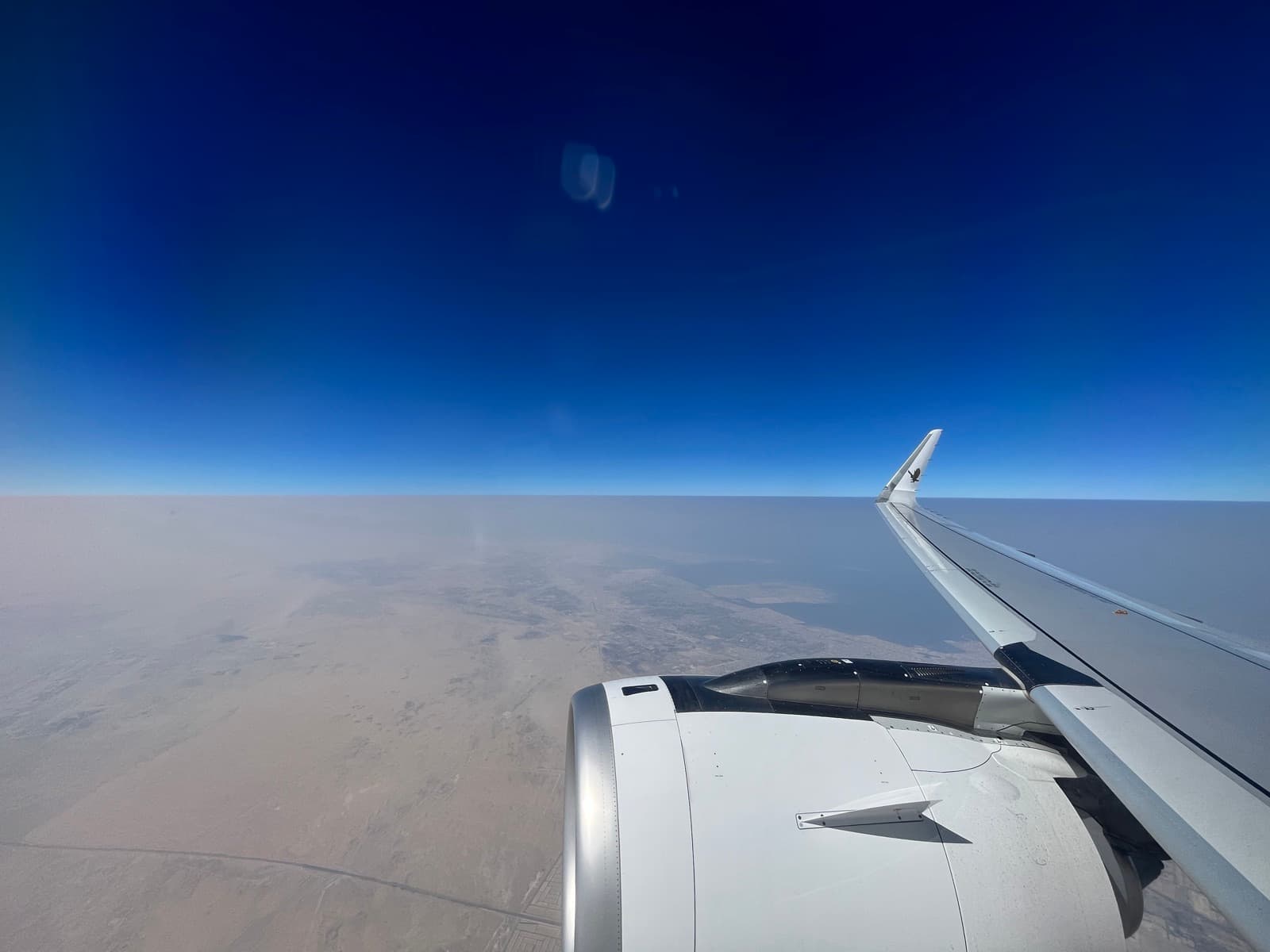 above the gulf